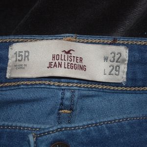 Hollister Light Wash Jean Leggings 15